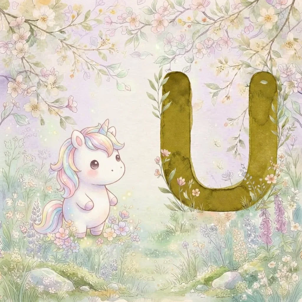 Letter U illustration